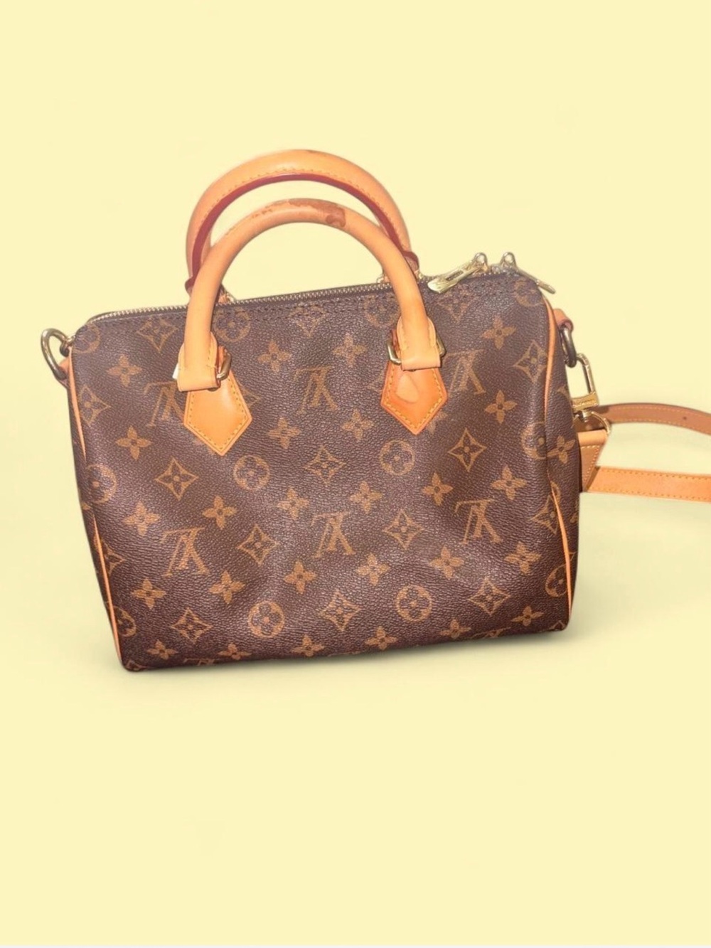 Louis Vuitton Monogram Canvas Satchel with Vachetta Trim
